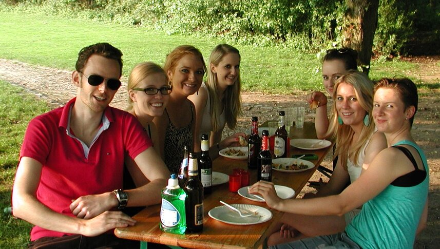 Group picture BBQ Rheinauen