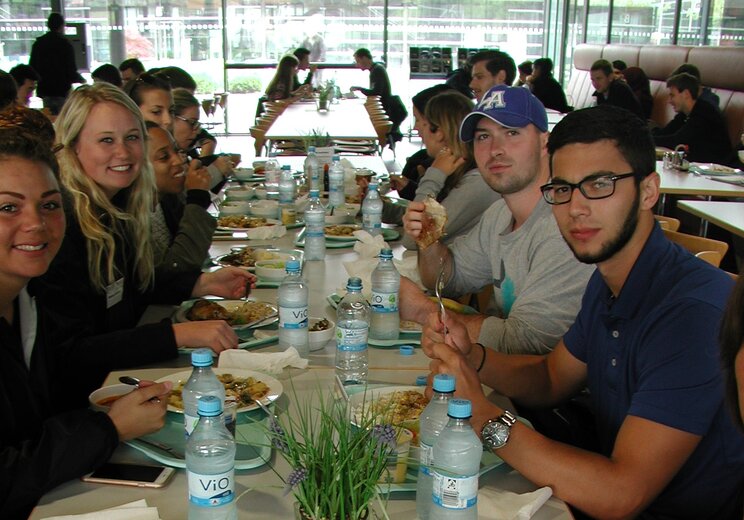 Group picture at the cantine