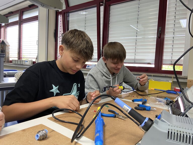 Schüler der Realschule plus Mayen im Workshop