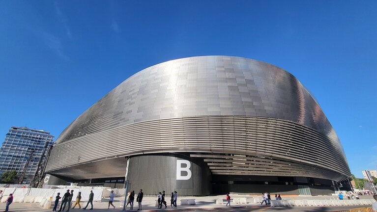 Das Bernabeu-Stadion in Madrid. 