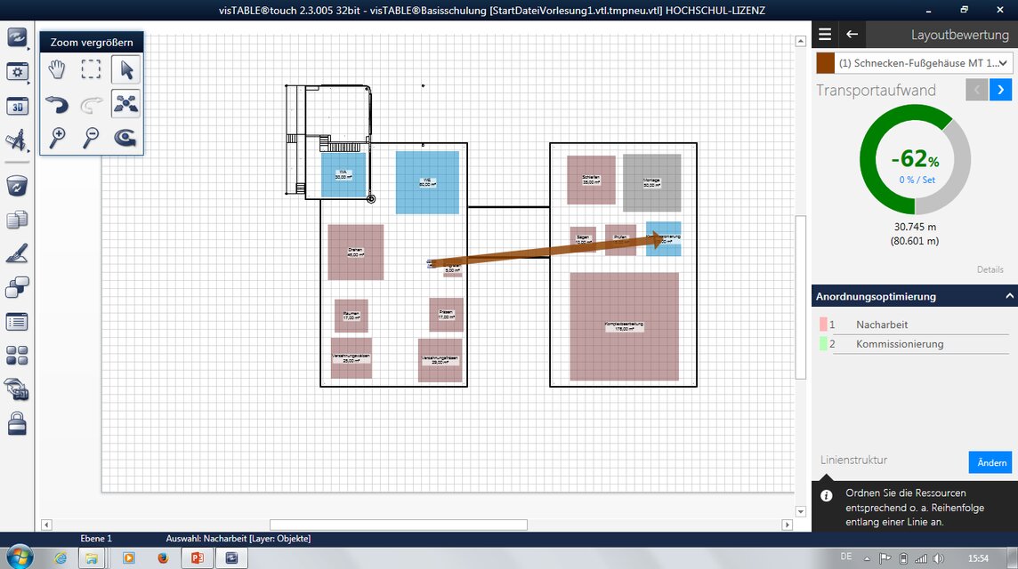 Computerprogramm zur Fabrikplanung