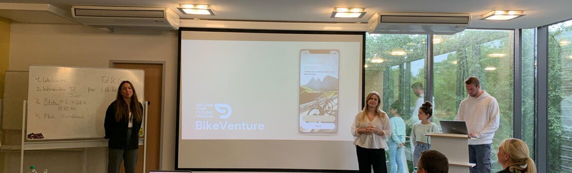 MLI students pitching at TZK
