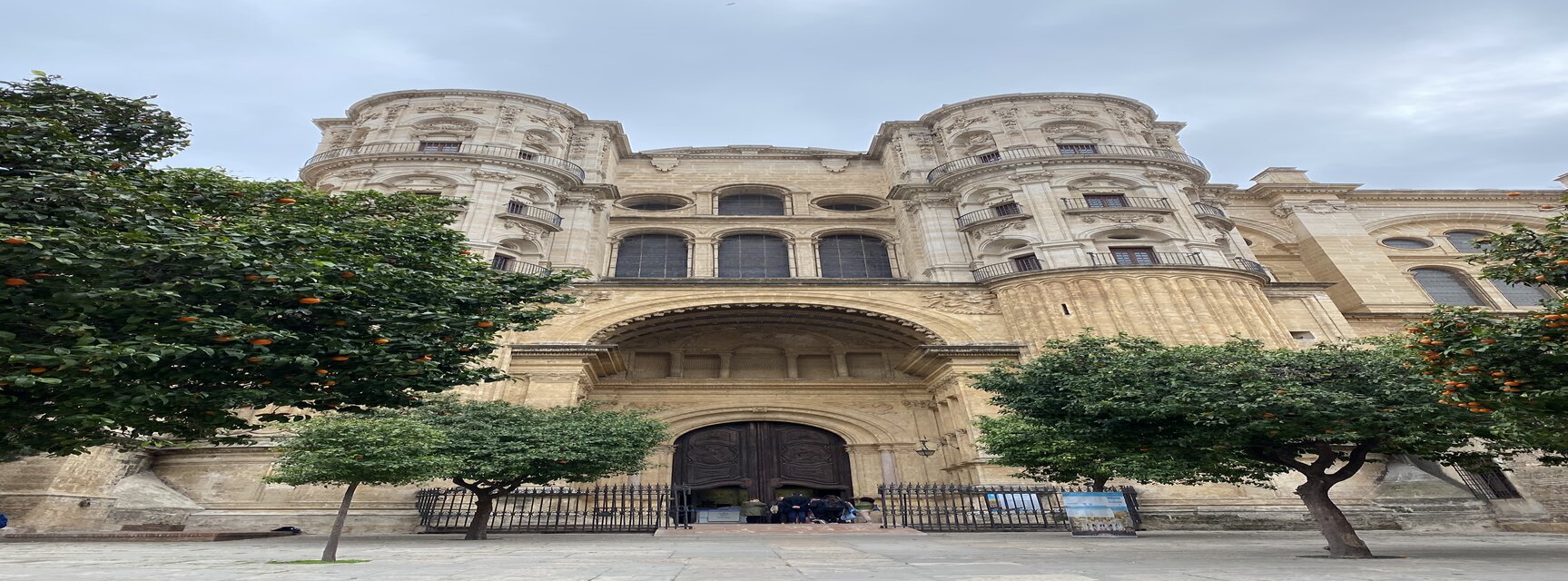 Entrance of an ancient building in Spain