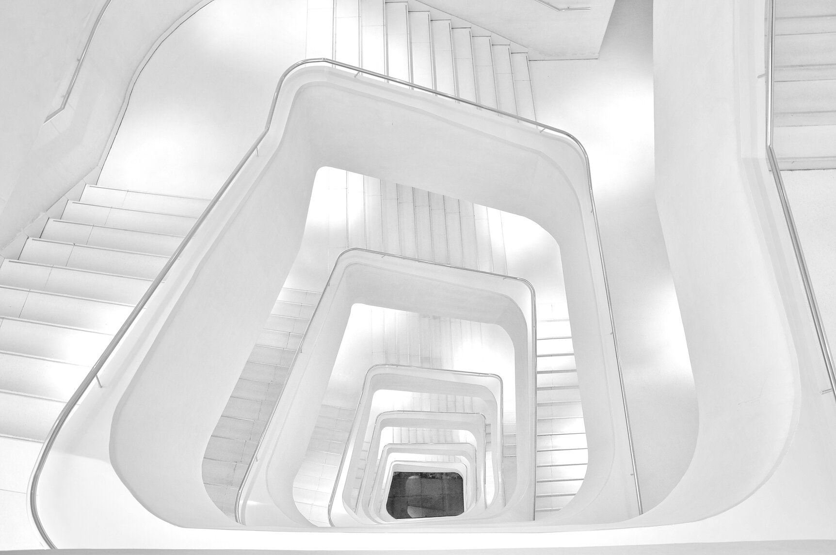 Stairways in black and white