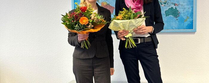 Prof. Dr. Sibylle Treude und Prof. Dr. Alexandra Moritz 