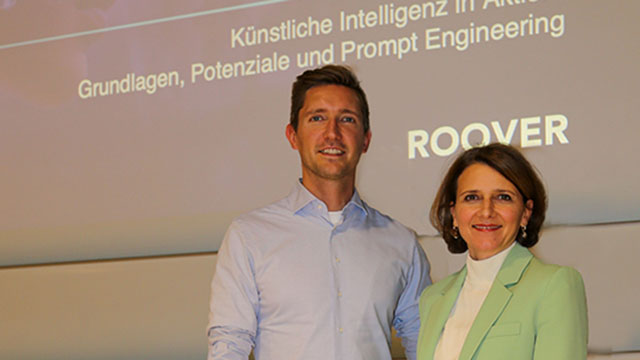 Prof. Dr. Julia Daecke und Oliver Breuker am Campus Remagen