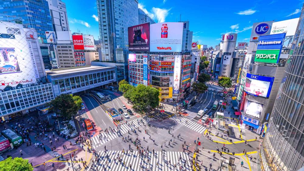 Shibuya Kreuzung in Tokio